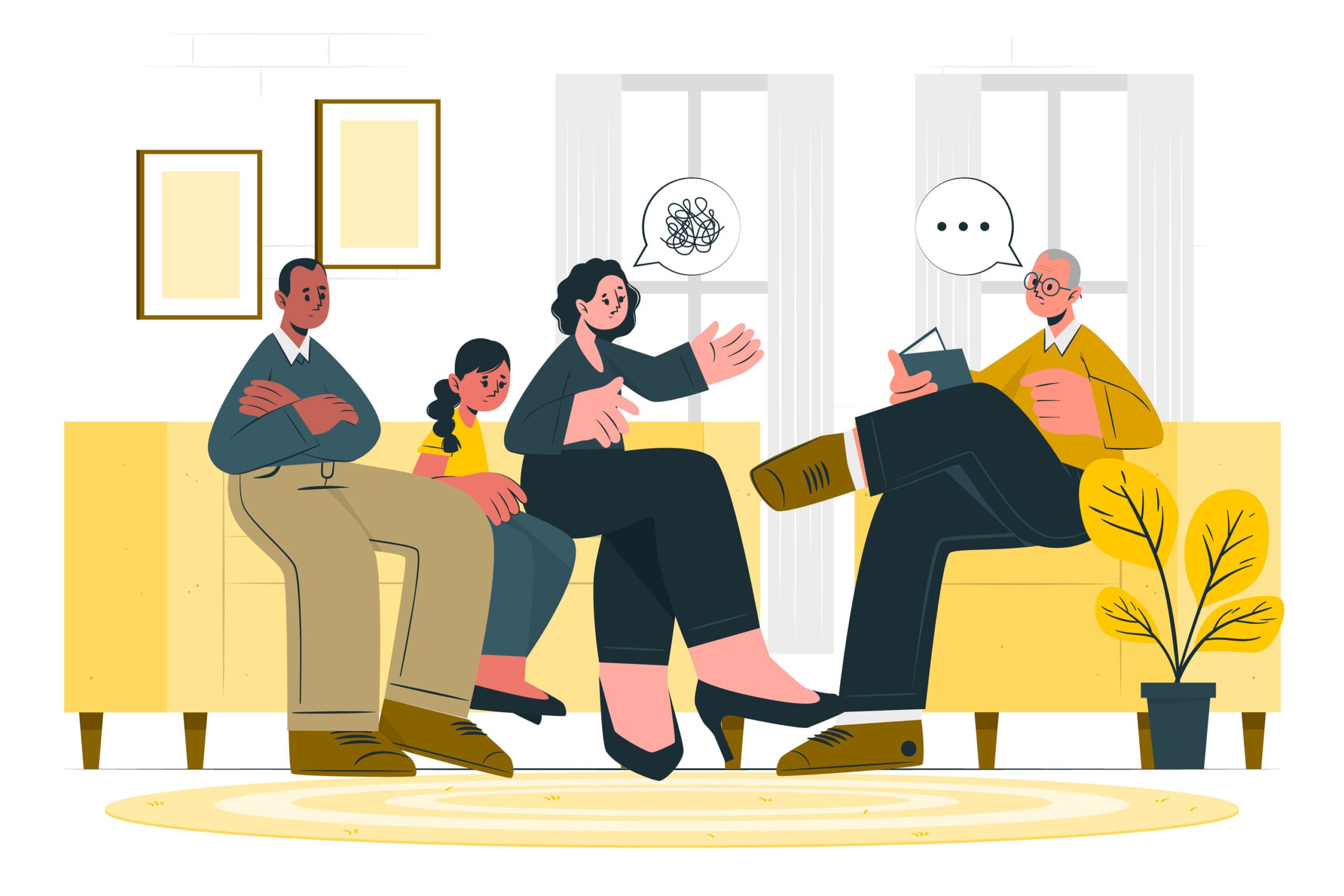 Family Law Collaborative Concept Illustration