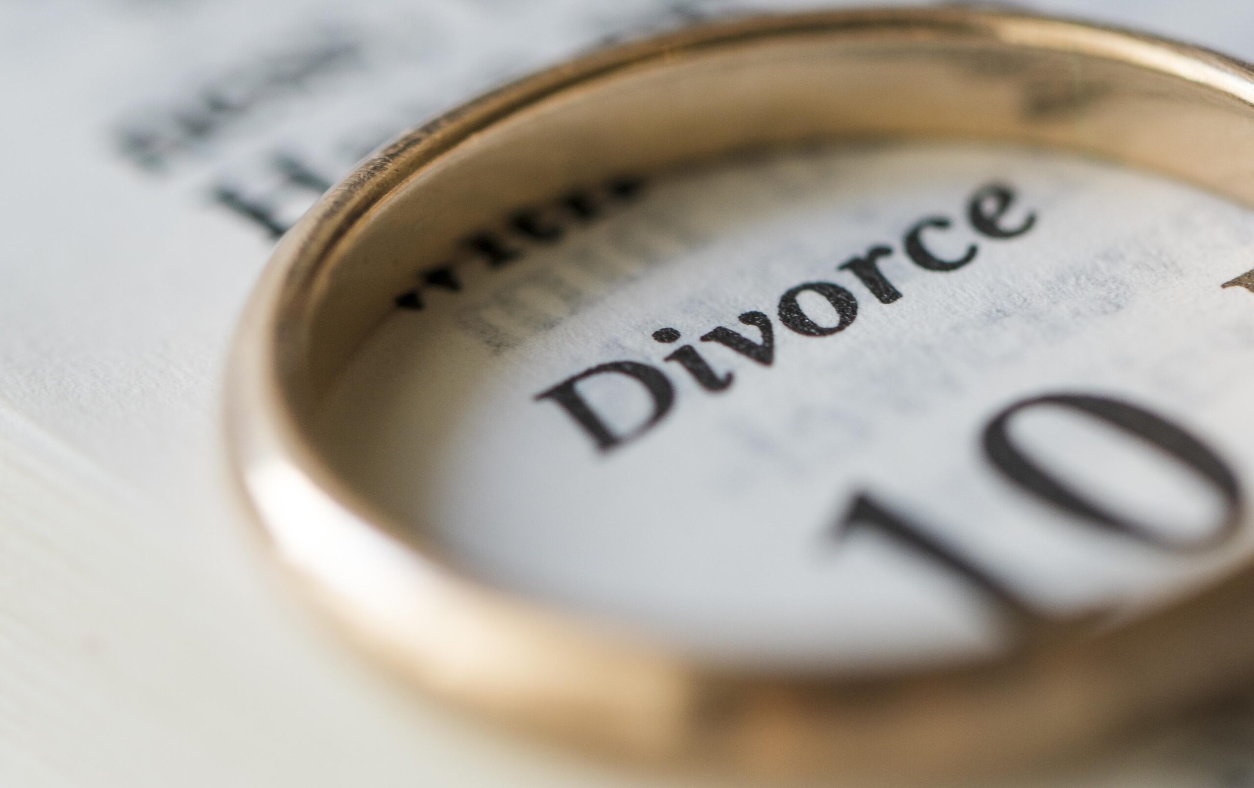 Family Collaborative Law Divorce Papers Couple